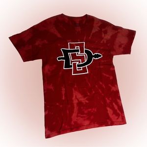 SDSU tie dye Champion tee